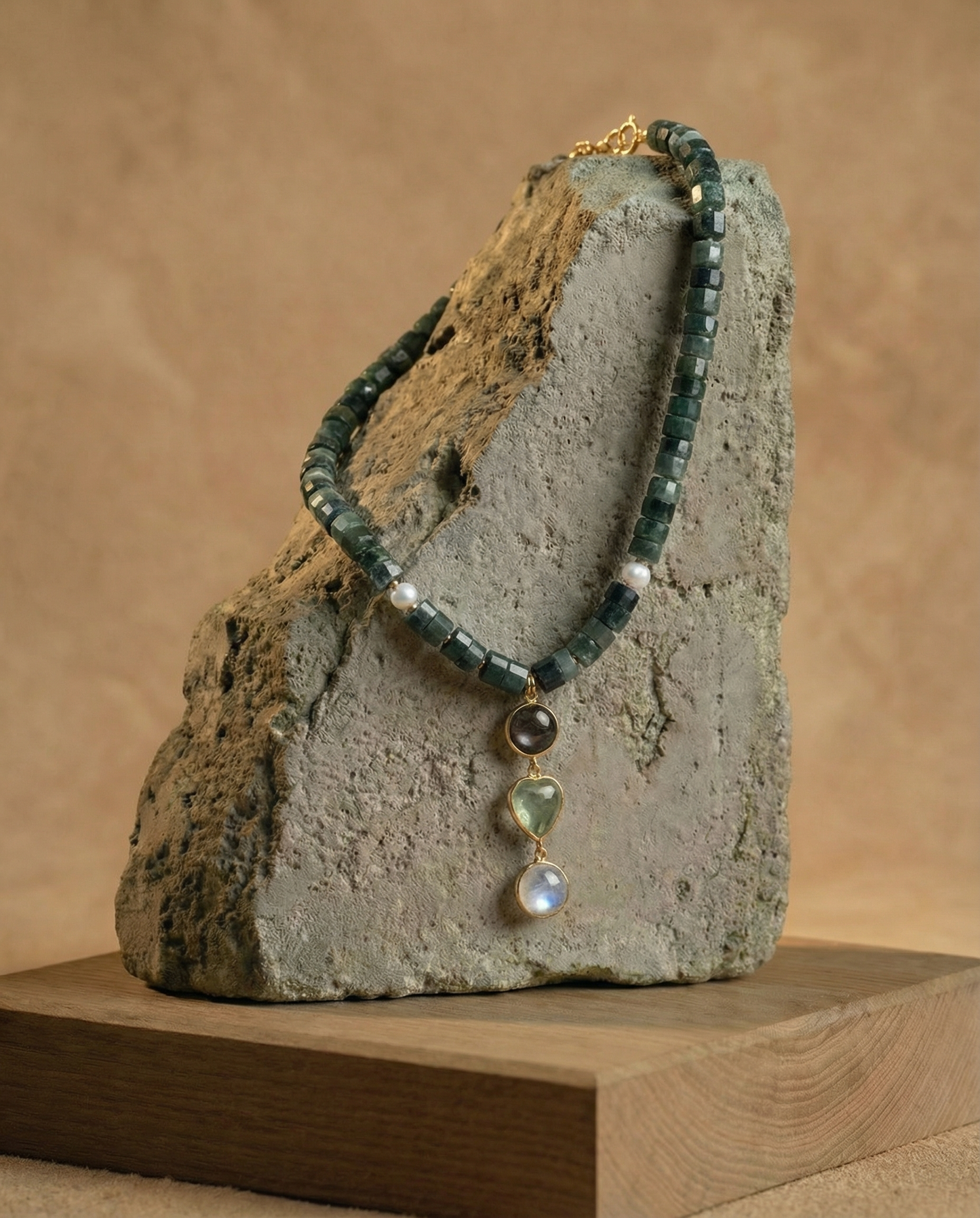 Forest Moss Agate Necklace