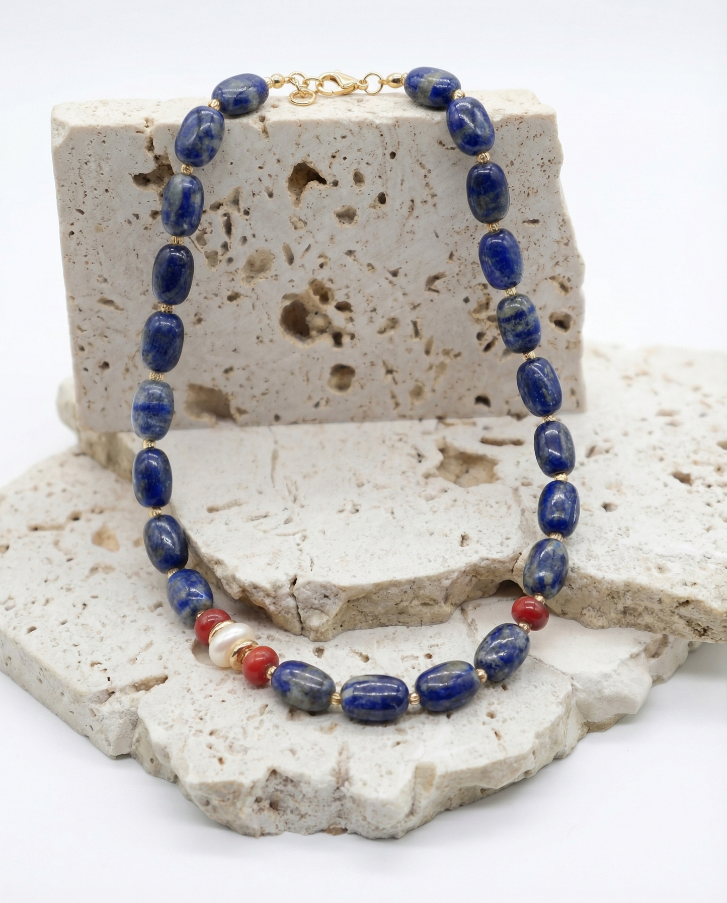 Aegean Harmony Lapis Lazuli Choker Necklace