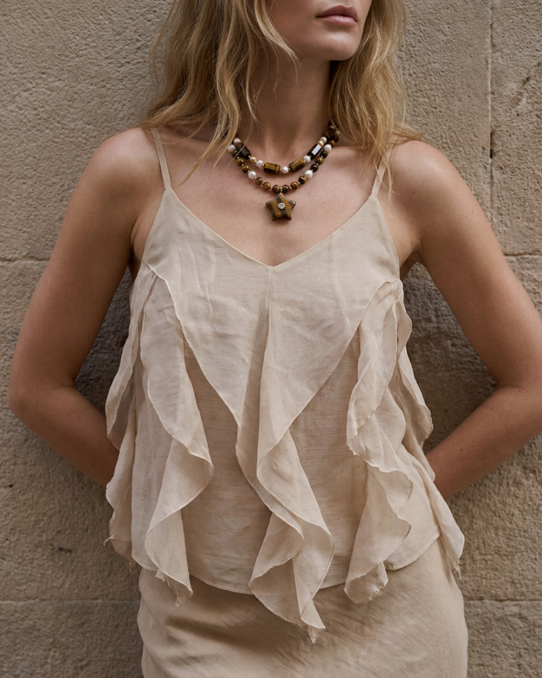 Star Tigers Eye Necklace