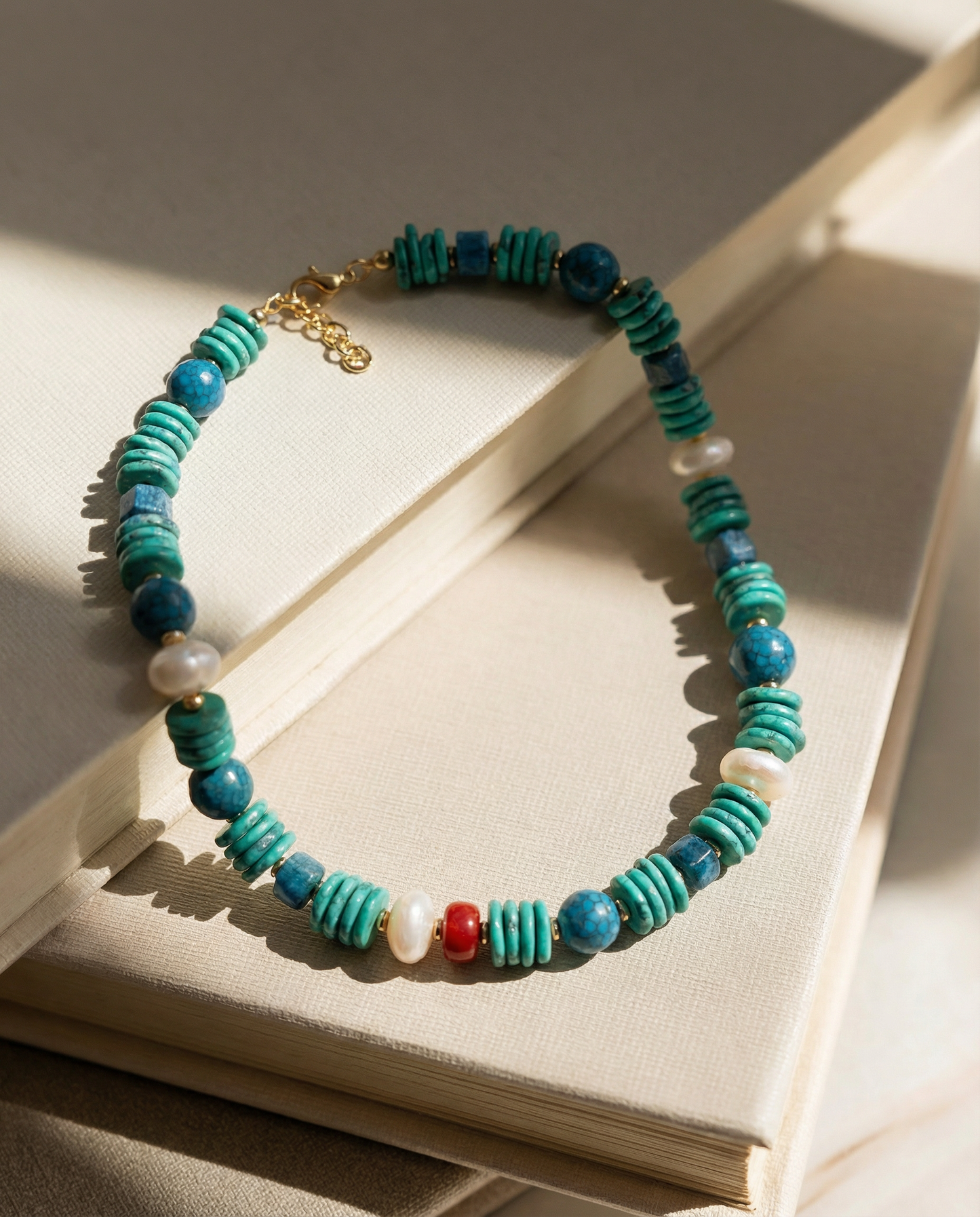 Angel Turquoise Pearl Necklace