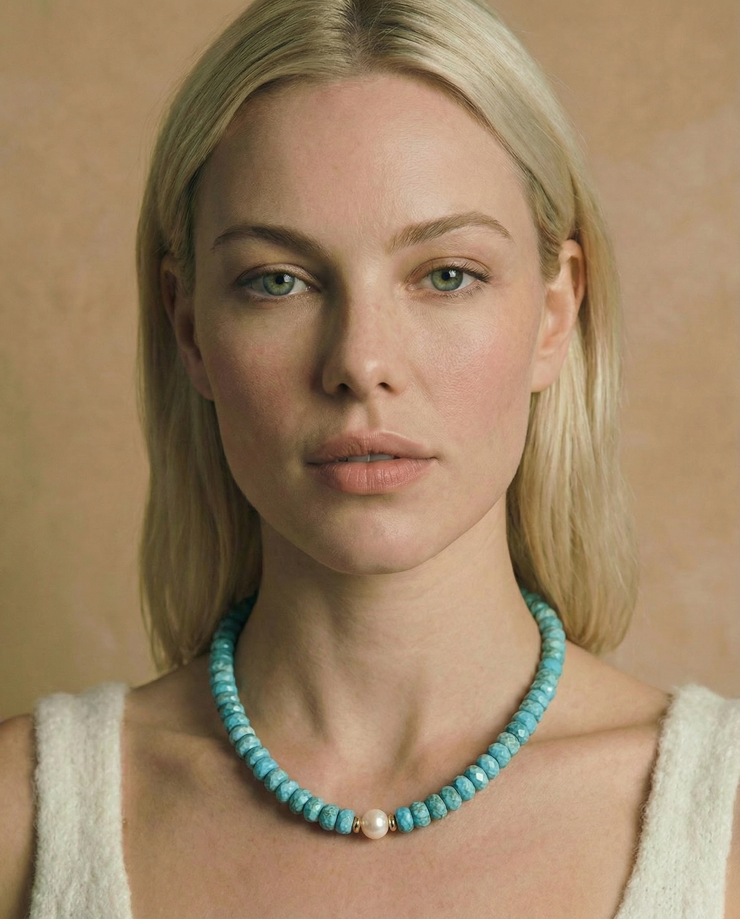 Blue Aurora Agate Choker Necklace