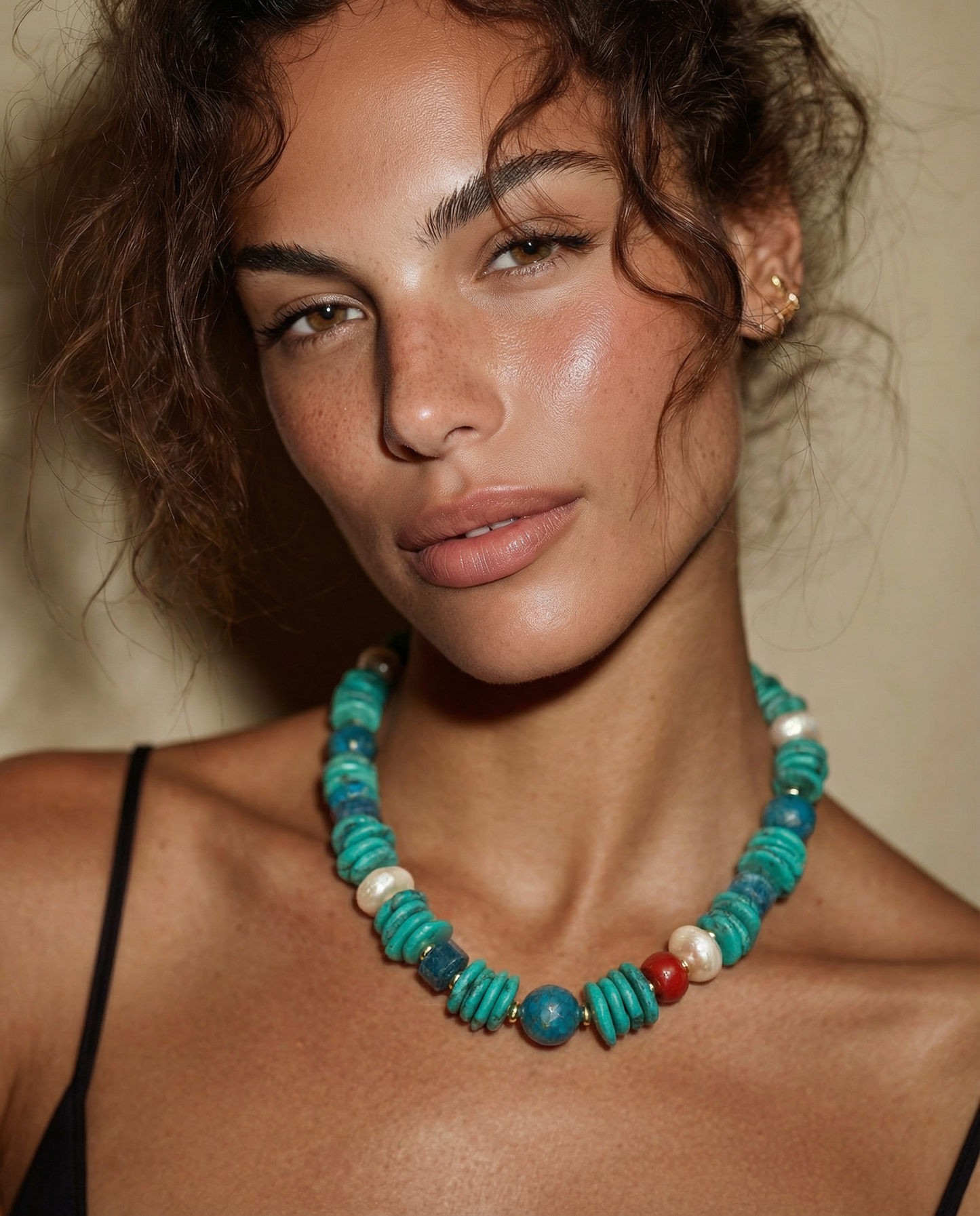 Angel Turquoise Pearl Necklace