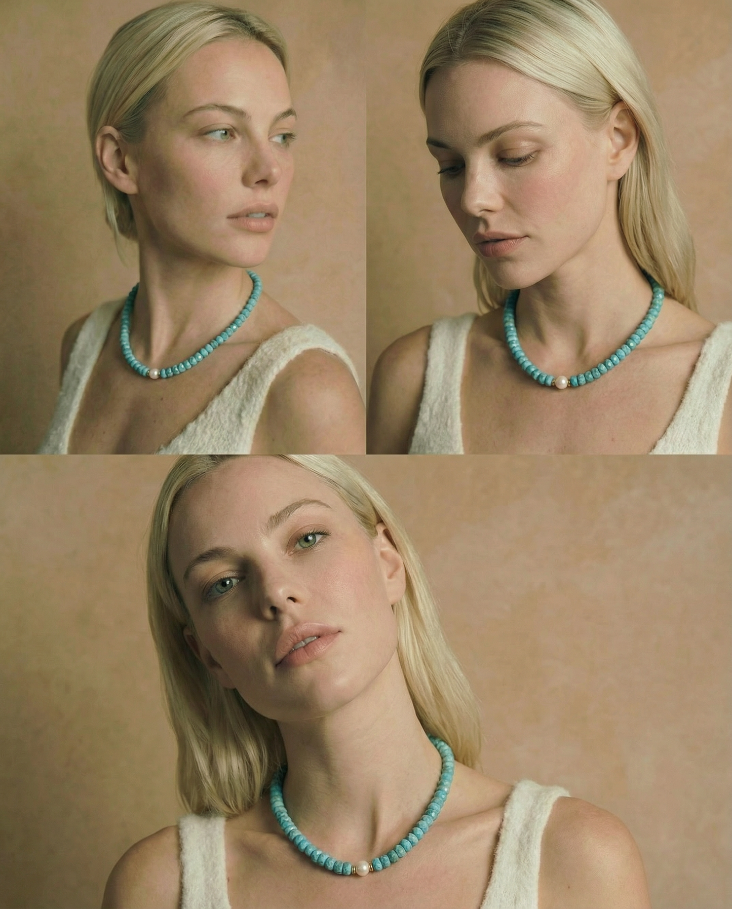 Blue Aurora Agate Choker Necklace