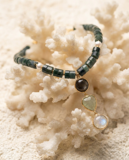 Forest Moss Agate Necklace