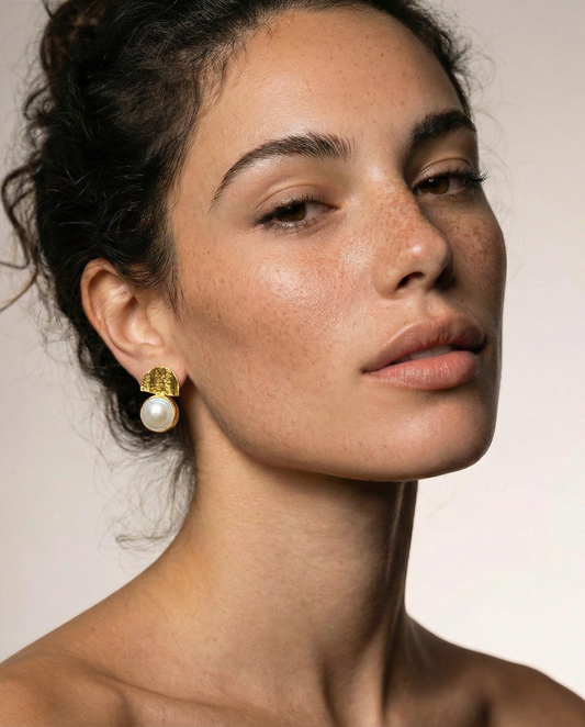 Halo Baroque Pearl Earrings