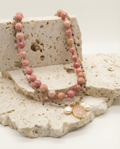 Charmy Rhodonite Necklace