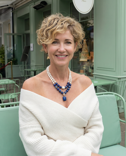 Best Seller Lapis Lazuli Pearl Necklace