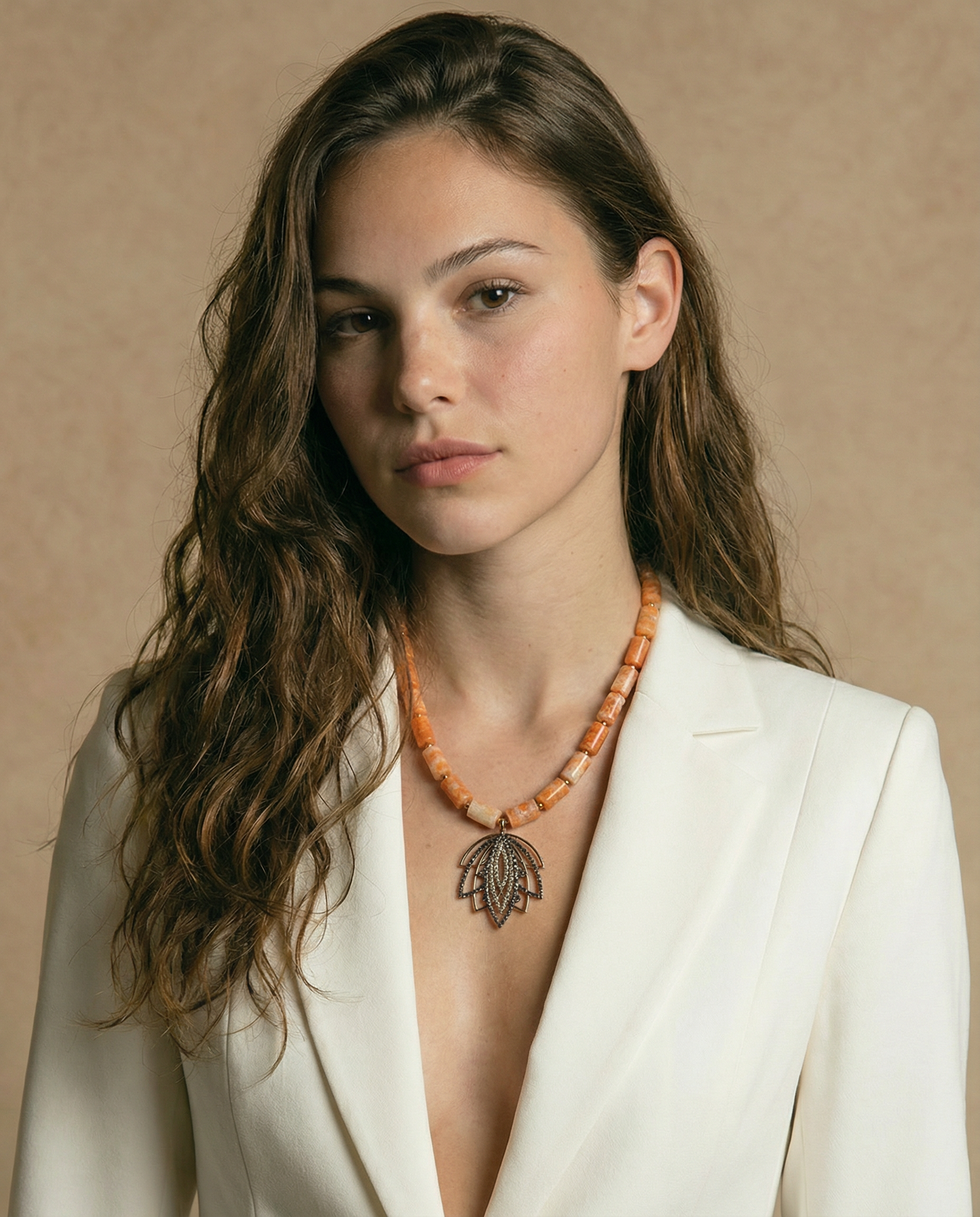 Lotus Agate Necklace