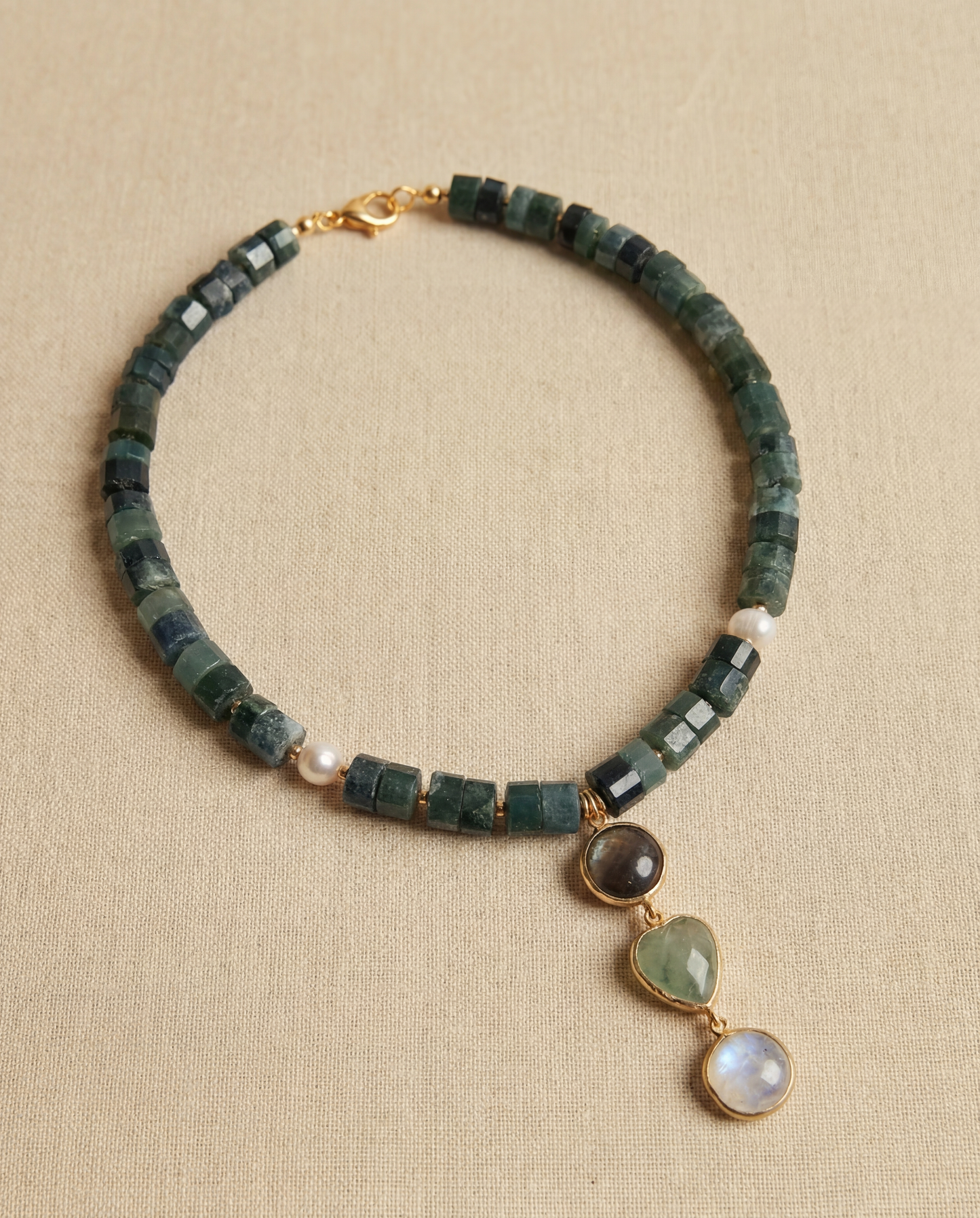 Forest Moss Agate Necklace