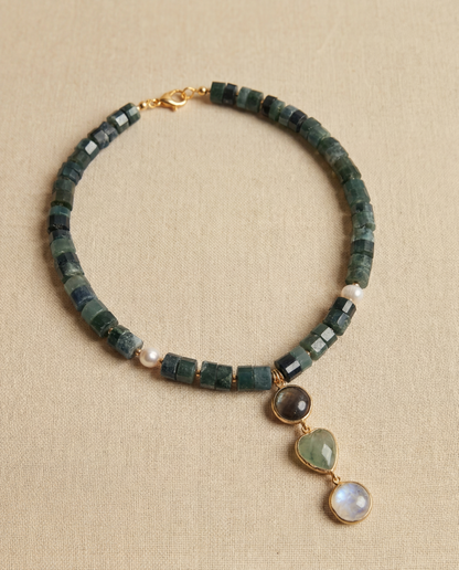 Forest Moss Agate Necklace