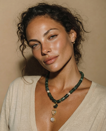 Forest Moss Agate Necklace