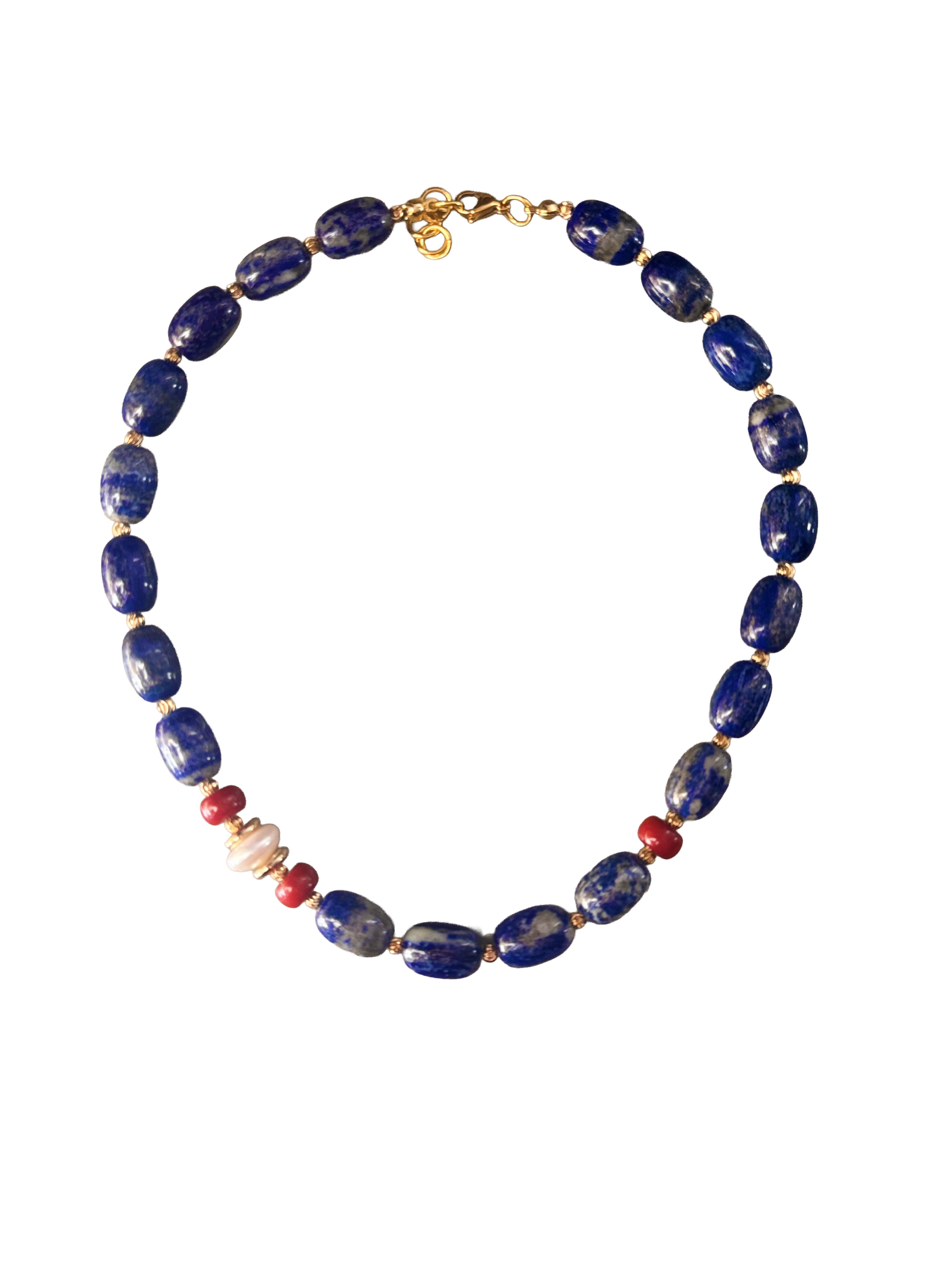 Aegean Harmony Lapis Lazuli Choker Necklace