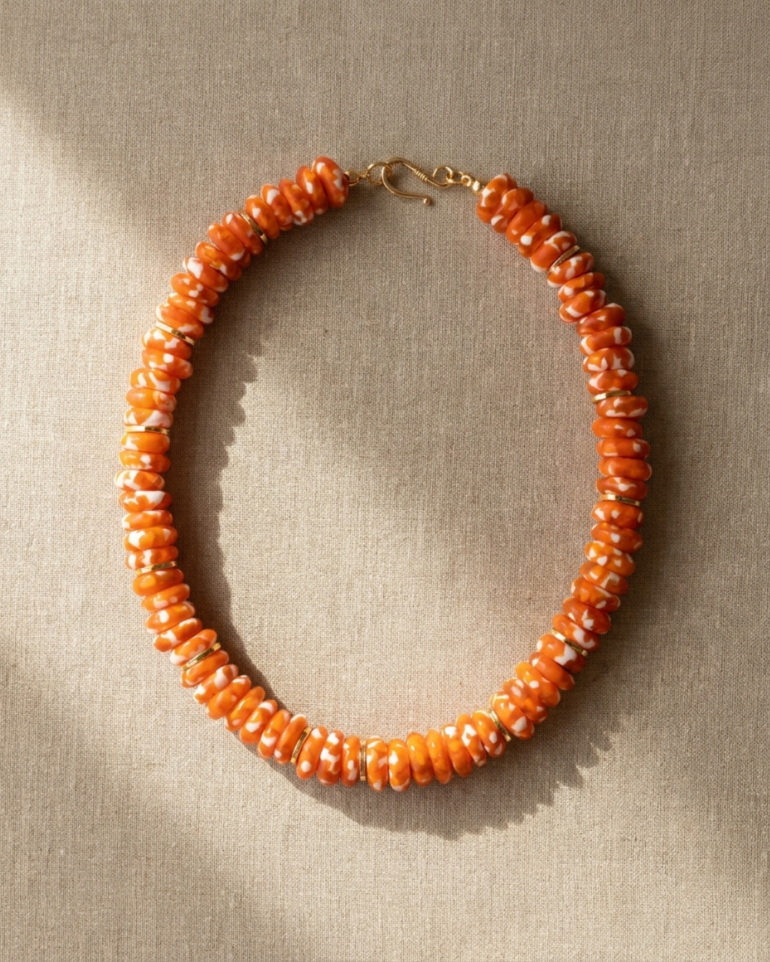 Boho Choker with Handmade Glass Beads