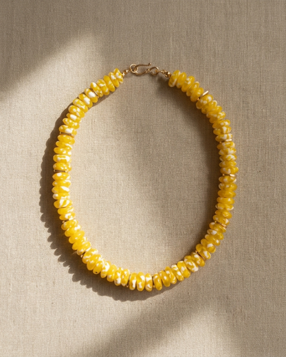 Boho Choker with Handmade Glass Beads