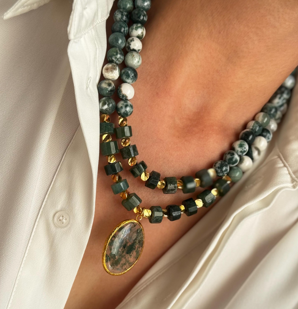 Moss Agate Necklace