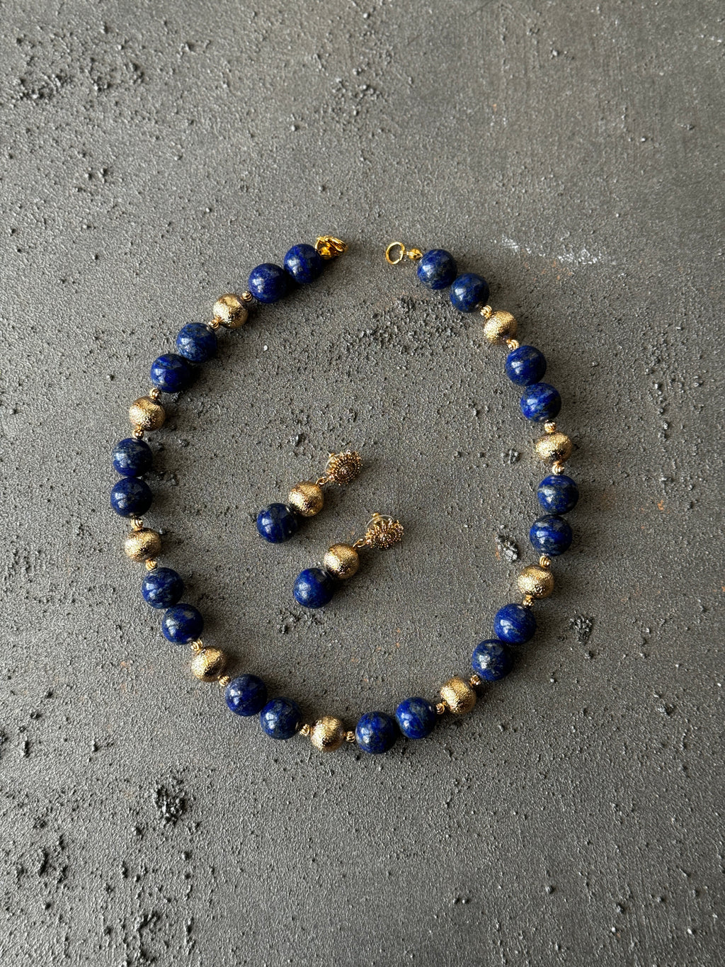 Bold Lapis Lazuli Jewelry Set