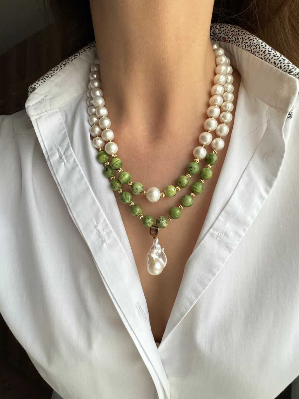 Best Seller Jade Pearl Necklace