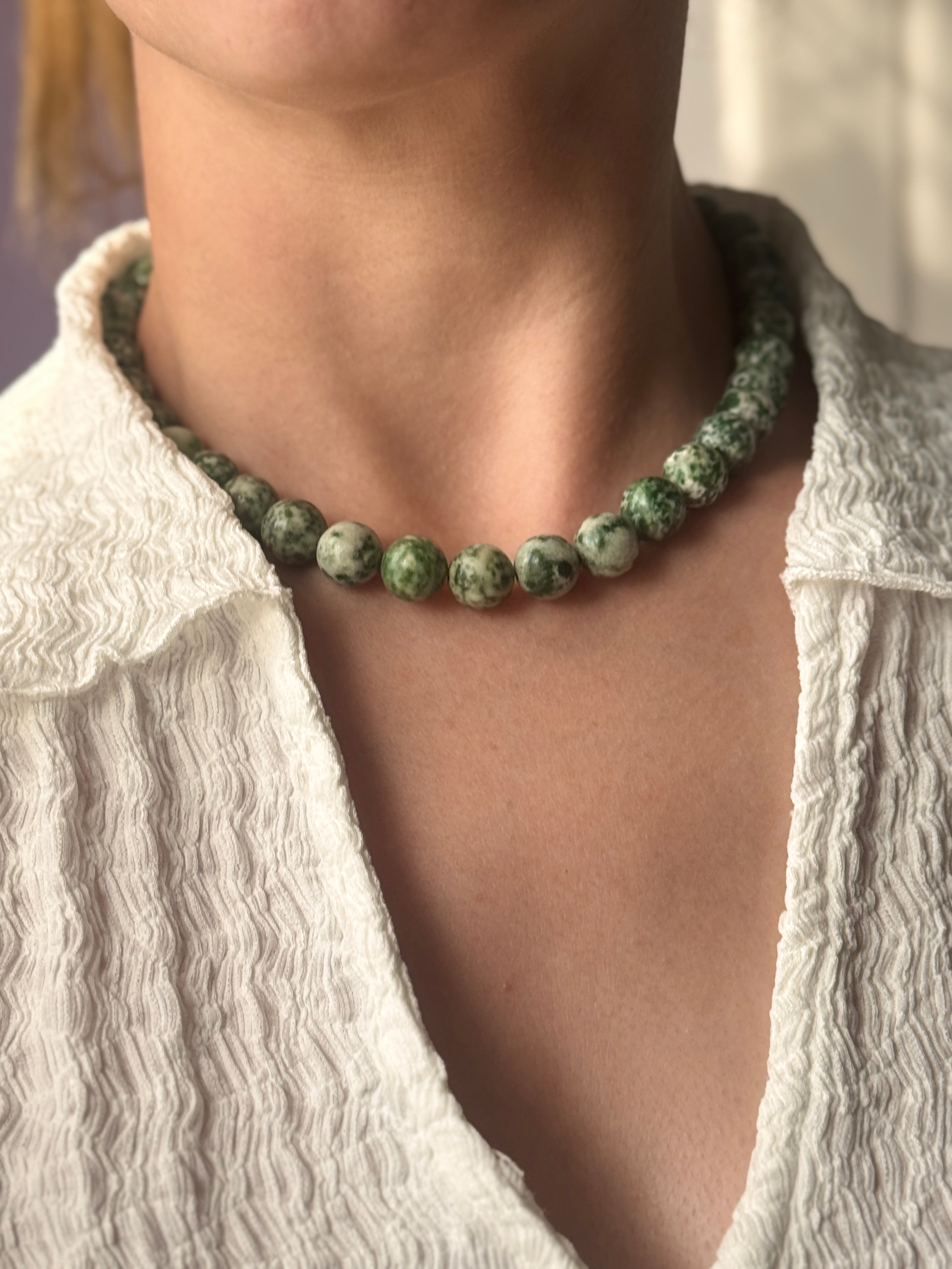 Dream Moss Agate Choker