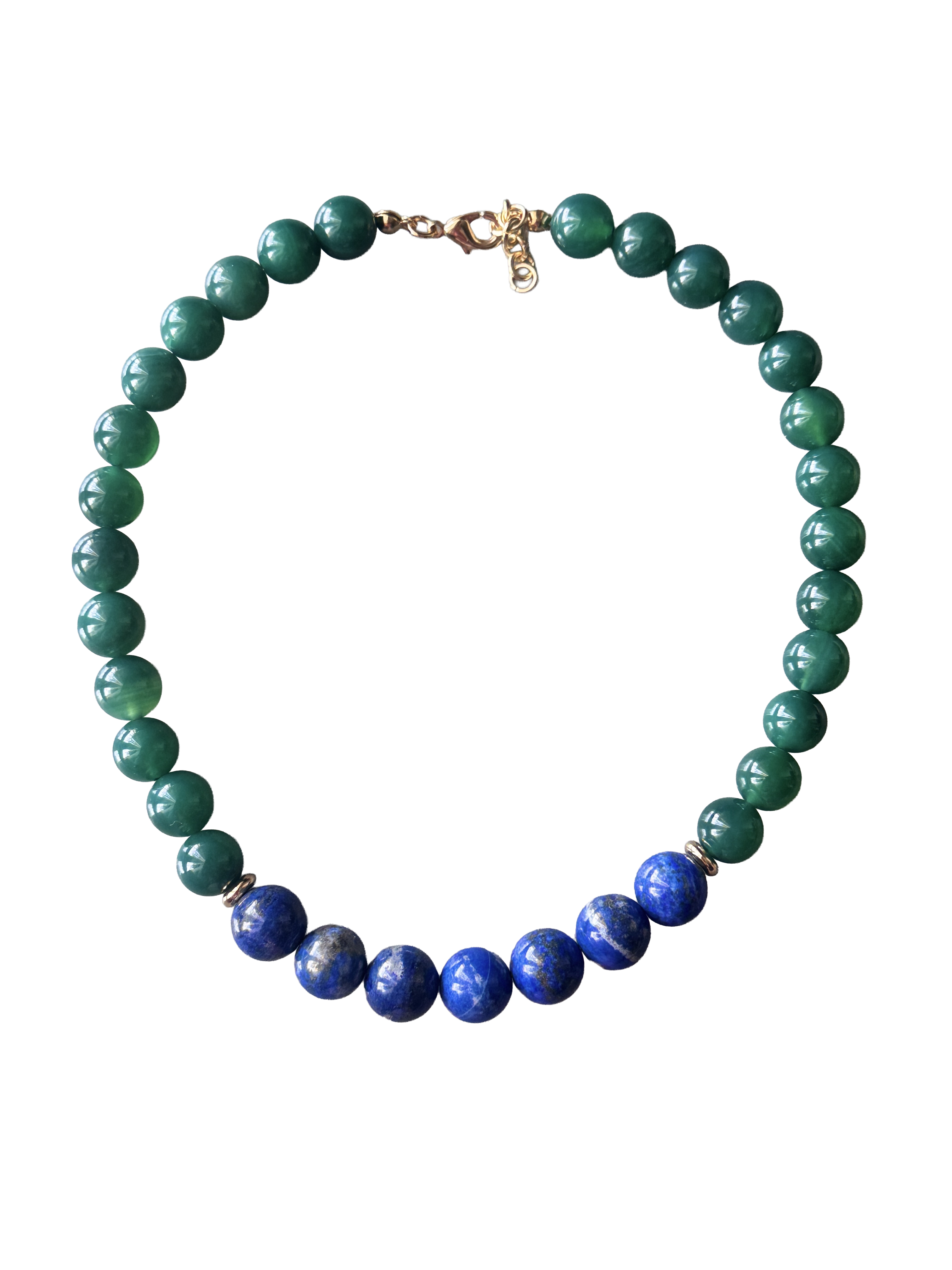 Warm Agate Lapis Lazuli Choker