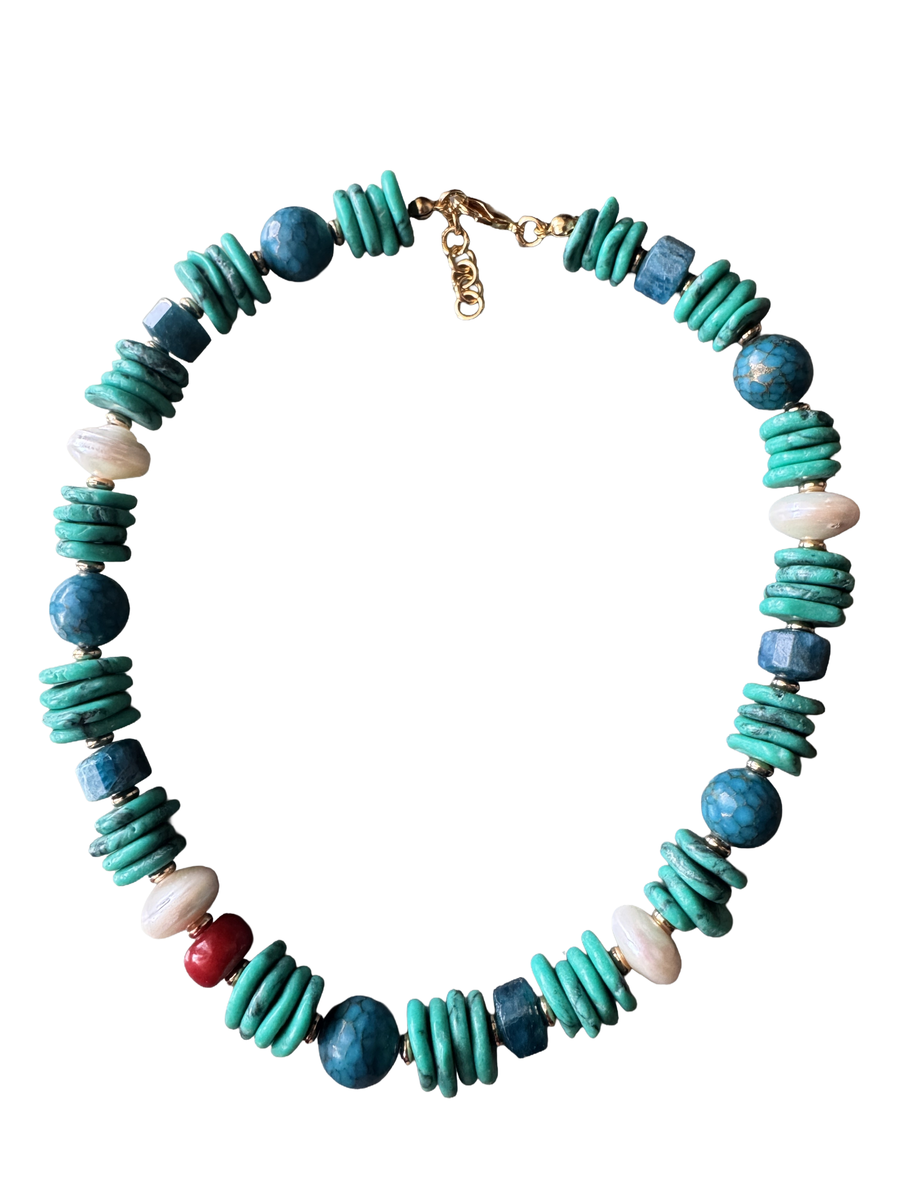 Angel Turquoise Pearl Necklace