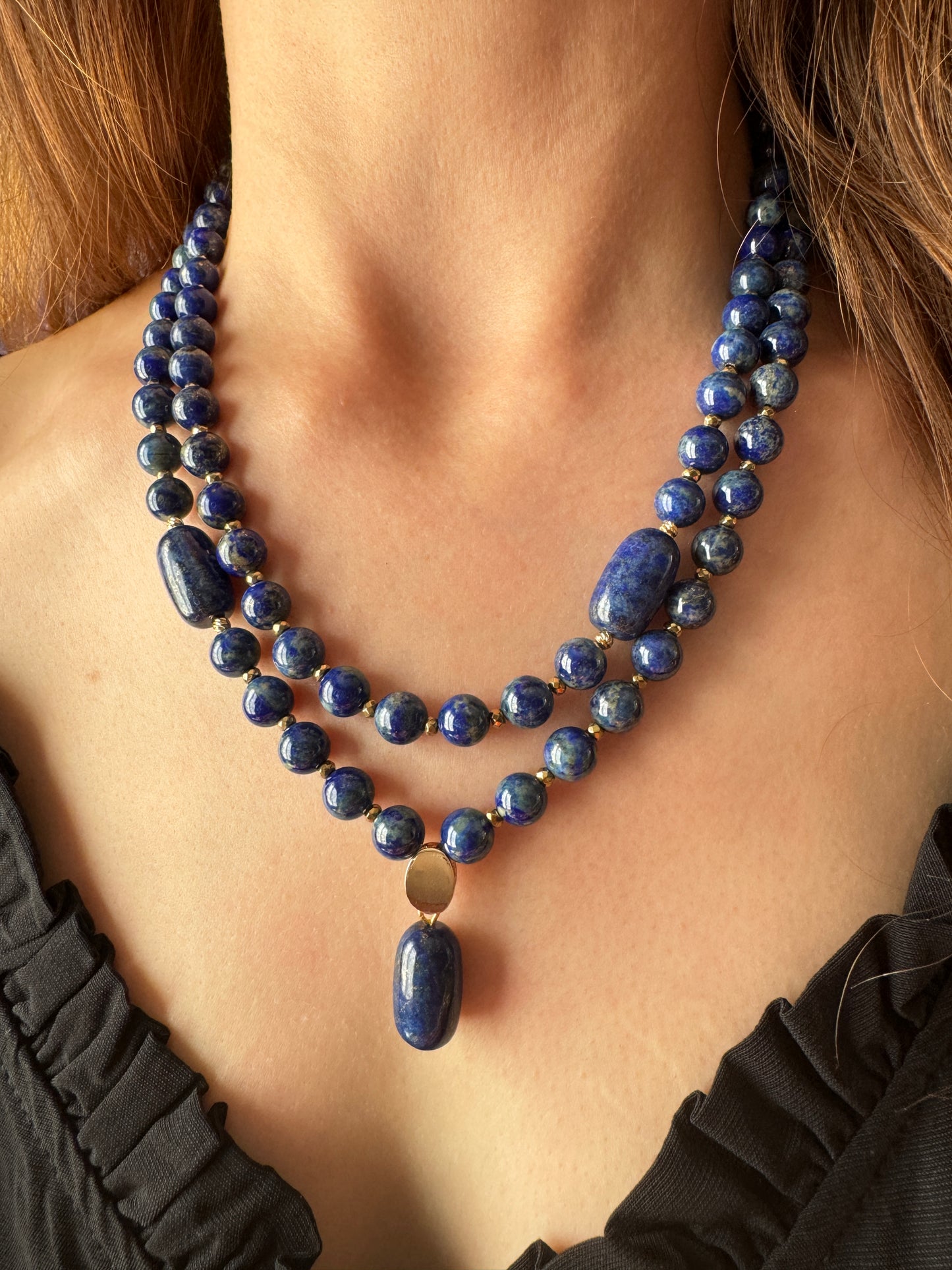 Deep Blue Lapis Lazuli Necklace