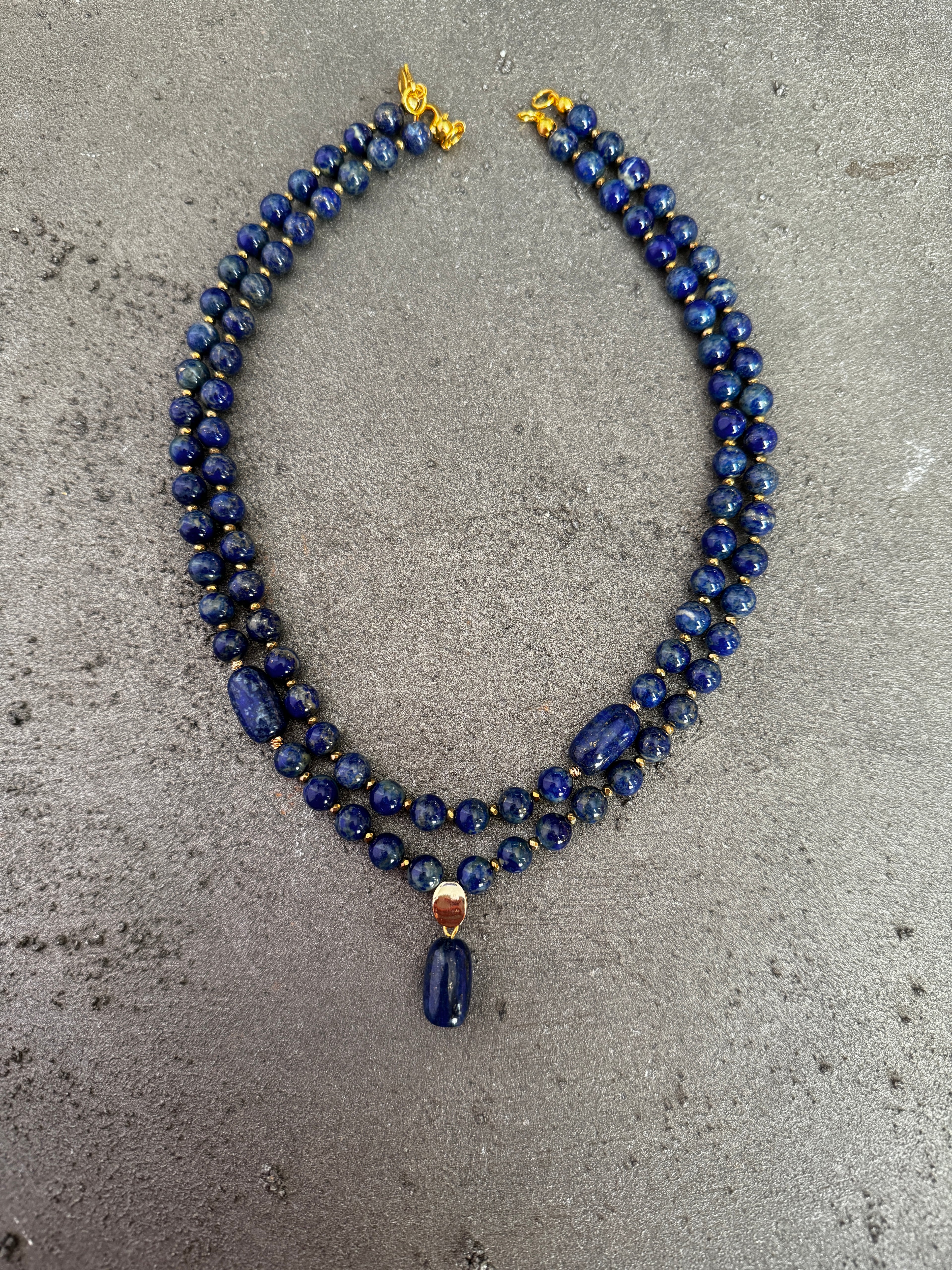 Deep Blue Lapis Lazuli Necklace