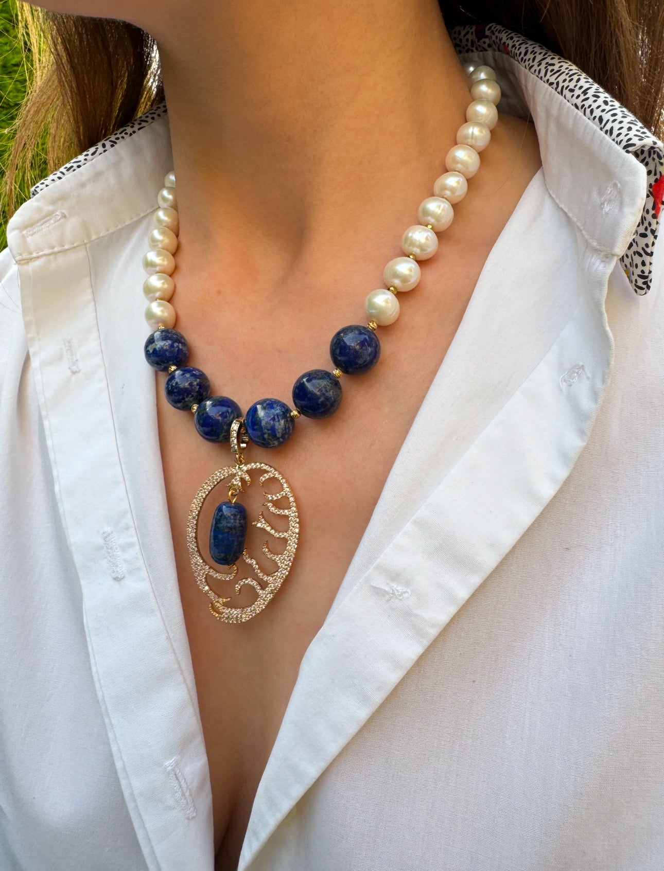 Royal Aegean Lapis Lazuli Necklace