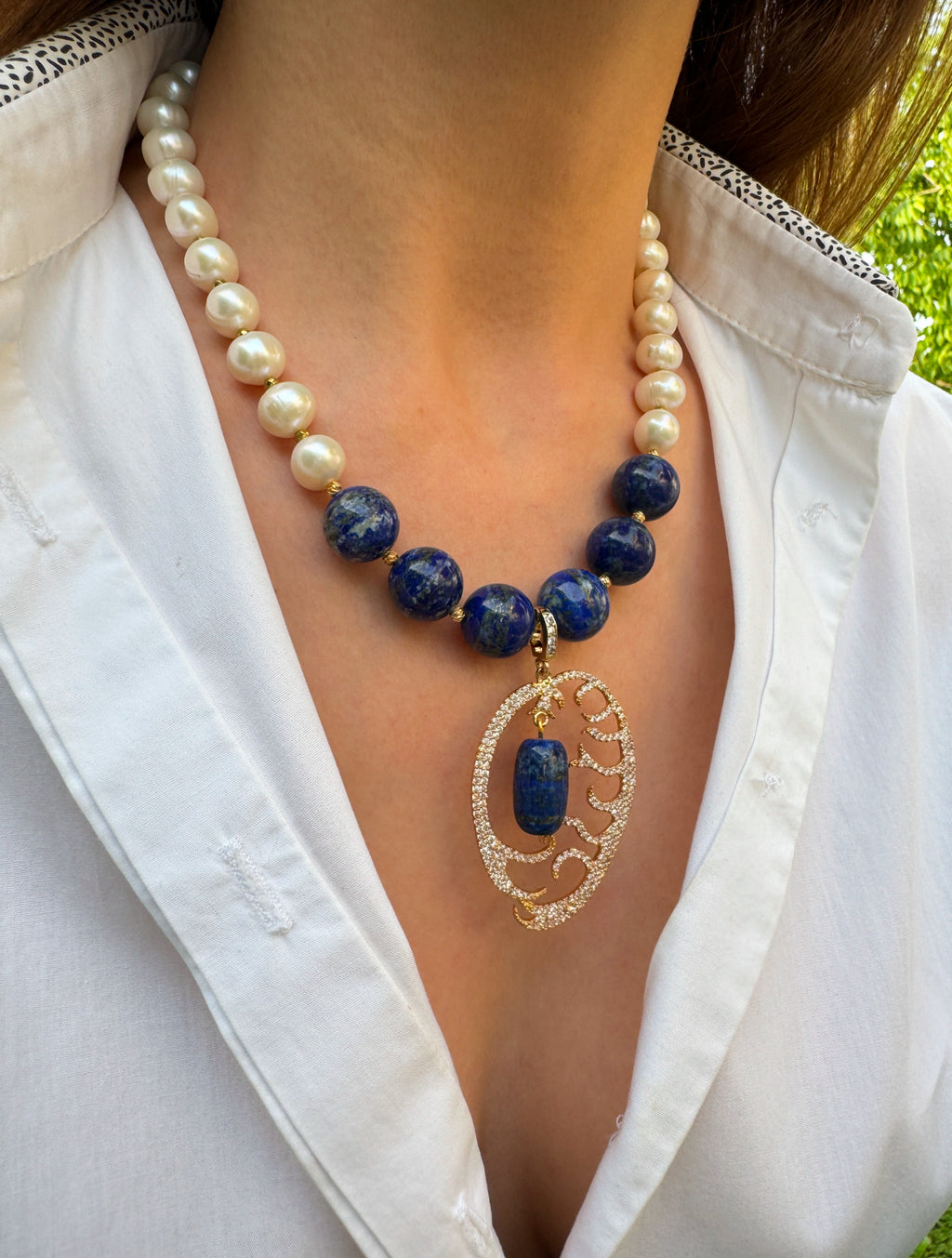 Royal Aegean Lapis Lazuli Necklace