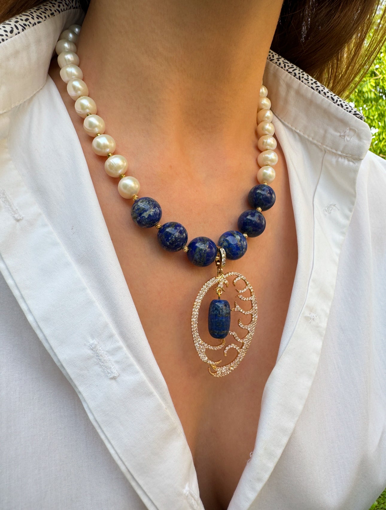 Royal Aegean Lapis Lazuli Necklace