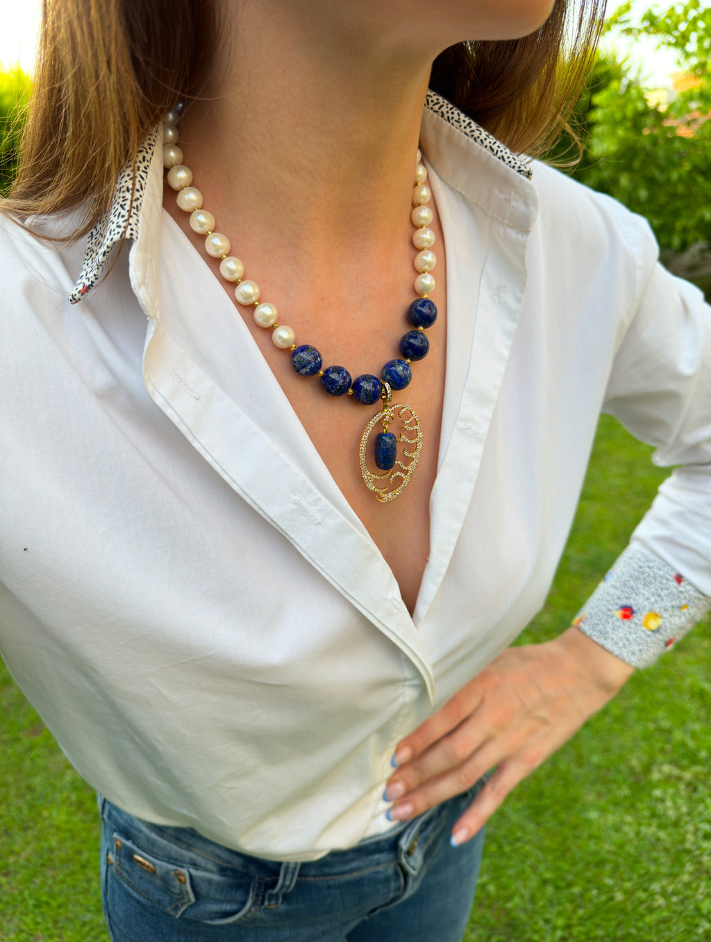 Royal Aegean Lapis Lazuli Necklace