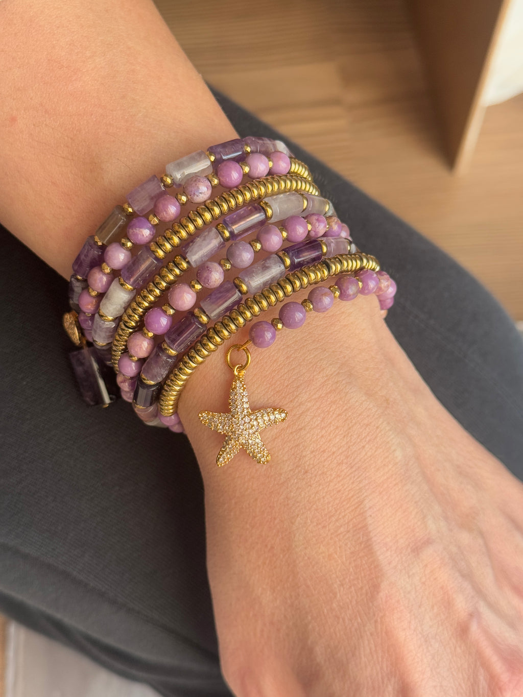 Chic Gemstone Wrap Bracelet