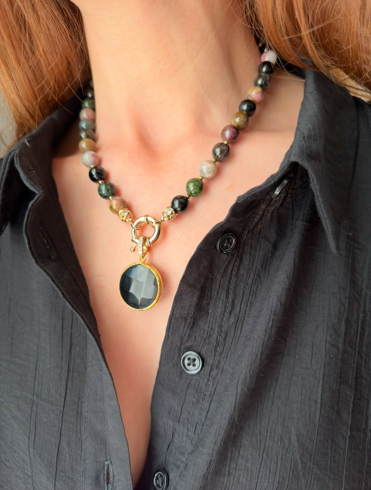 Midnight Tourmaline Necklace