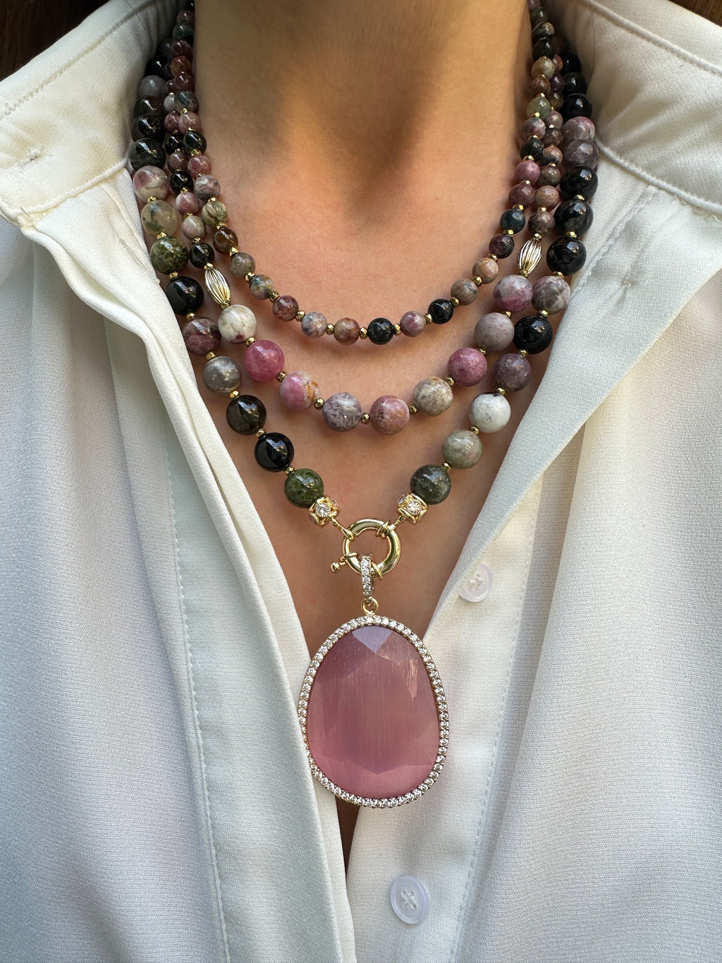 Multi Tourmaline Necklace