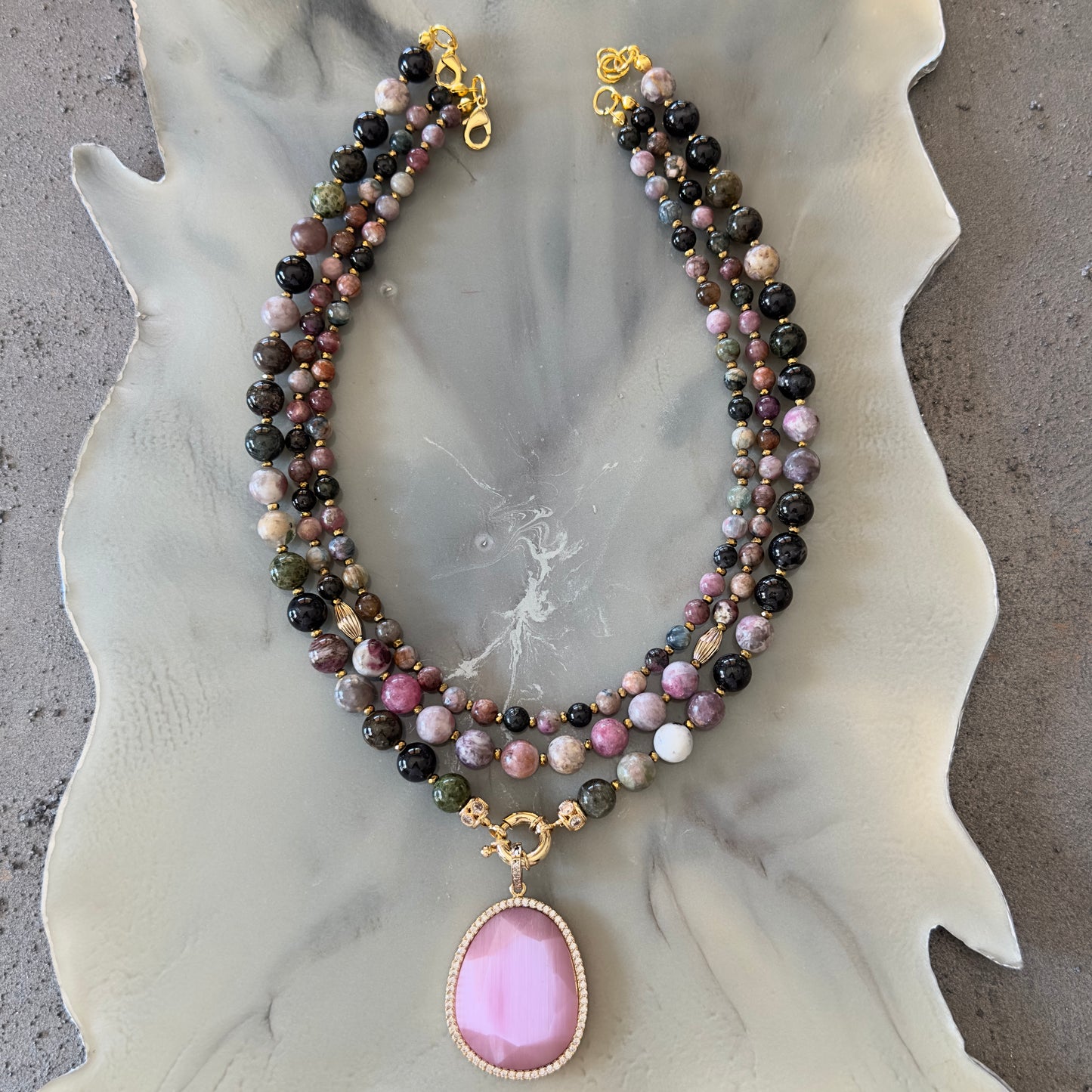 Multi Tourmaline Necklace