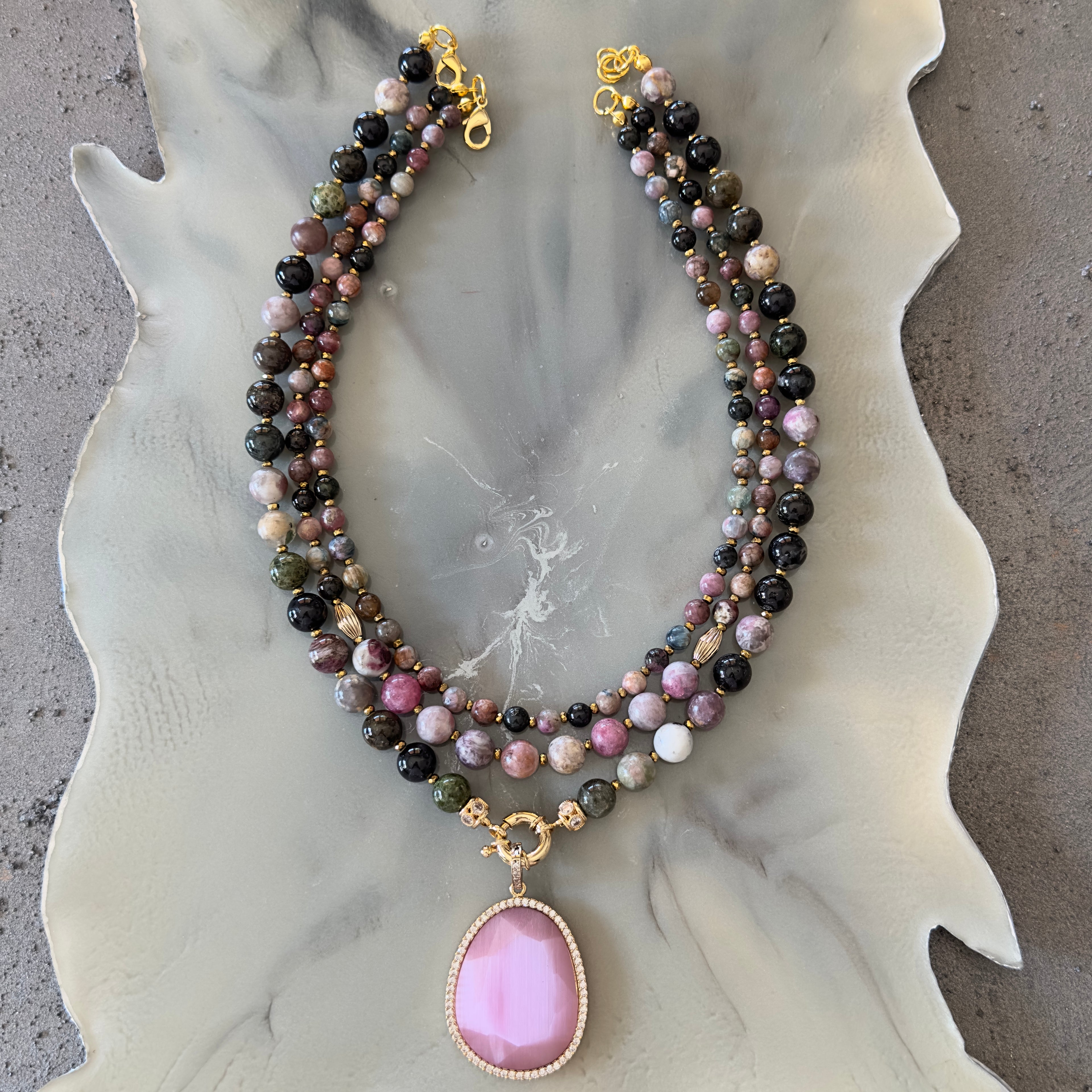 Multi Tourmaline Necklace