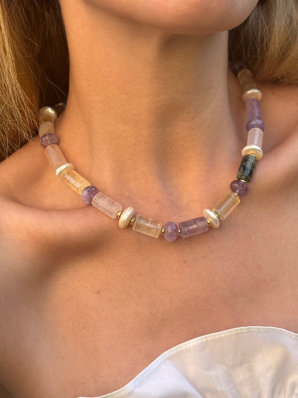 Autumn Mix Gemstone Necklace