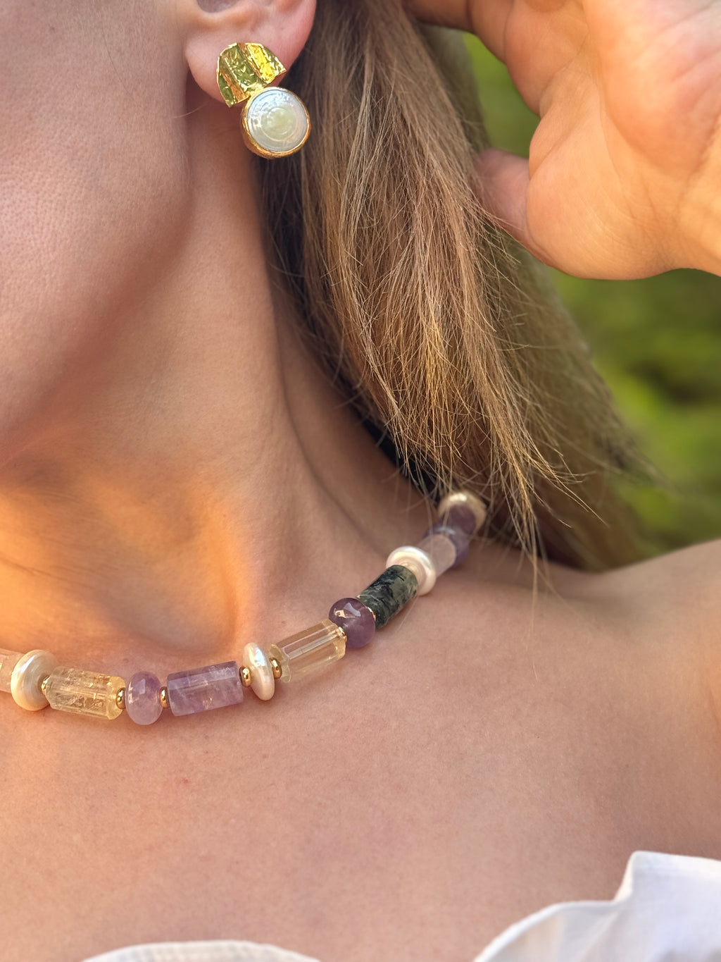 Halo Baroque Pearl Earrings