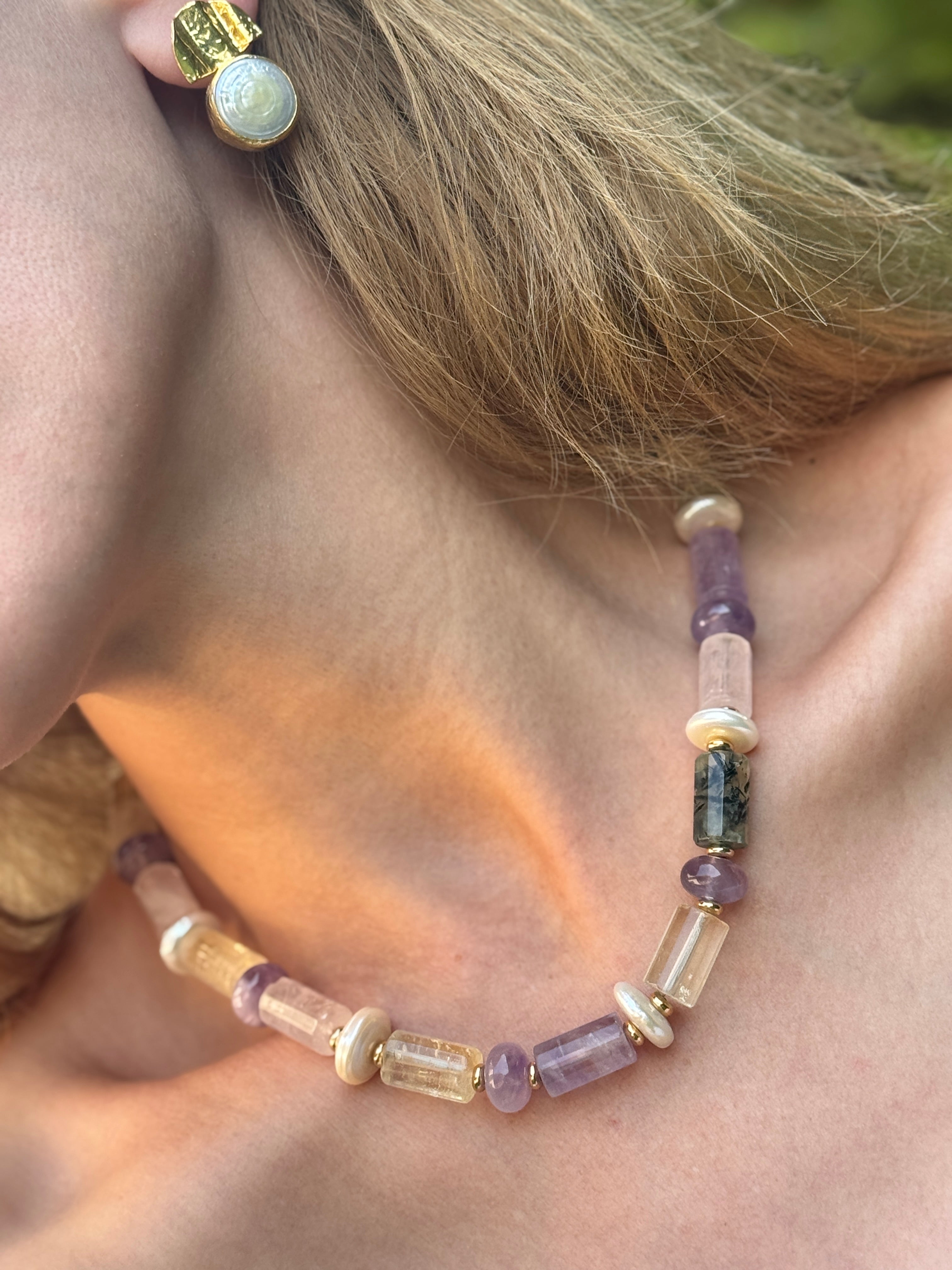 Autumn Mix Gemstone Necklace