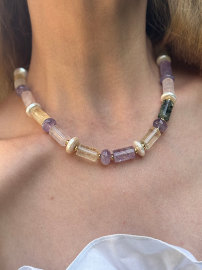 Autumn Mix Gemstone Necklace