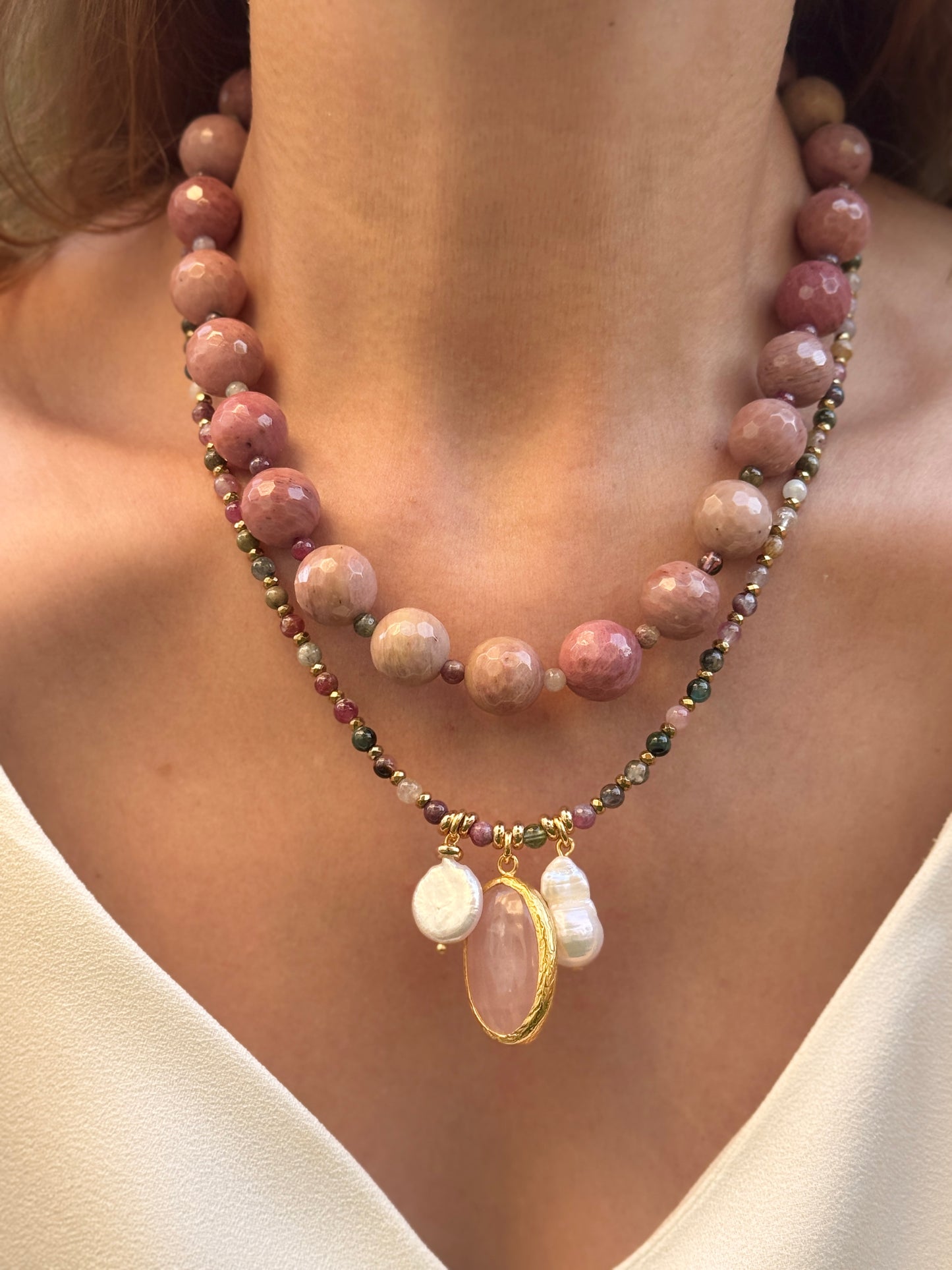 Charmy Rhodonite Necklace