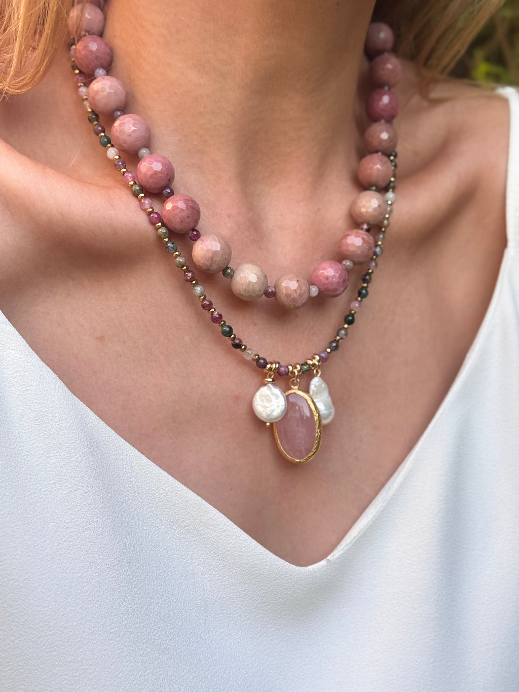 Charmy Rhodonite Necklace