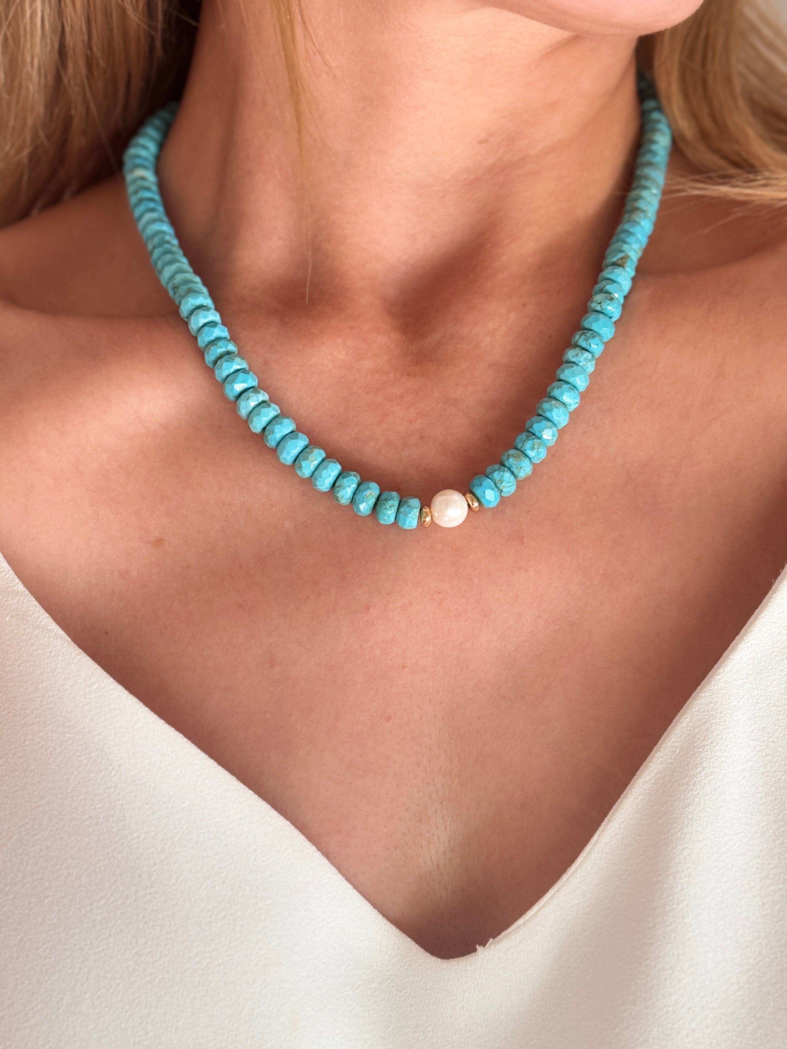 Blue Aurora Agate Choker Necklace