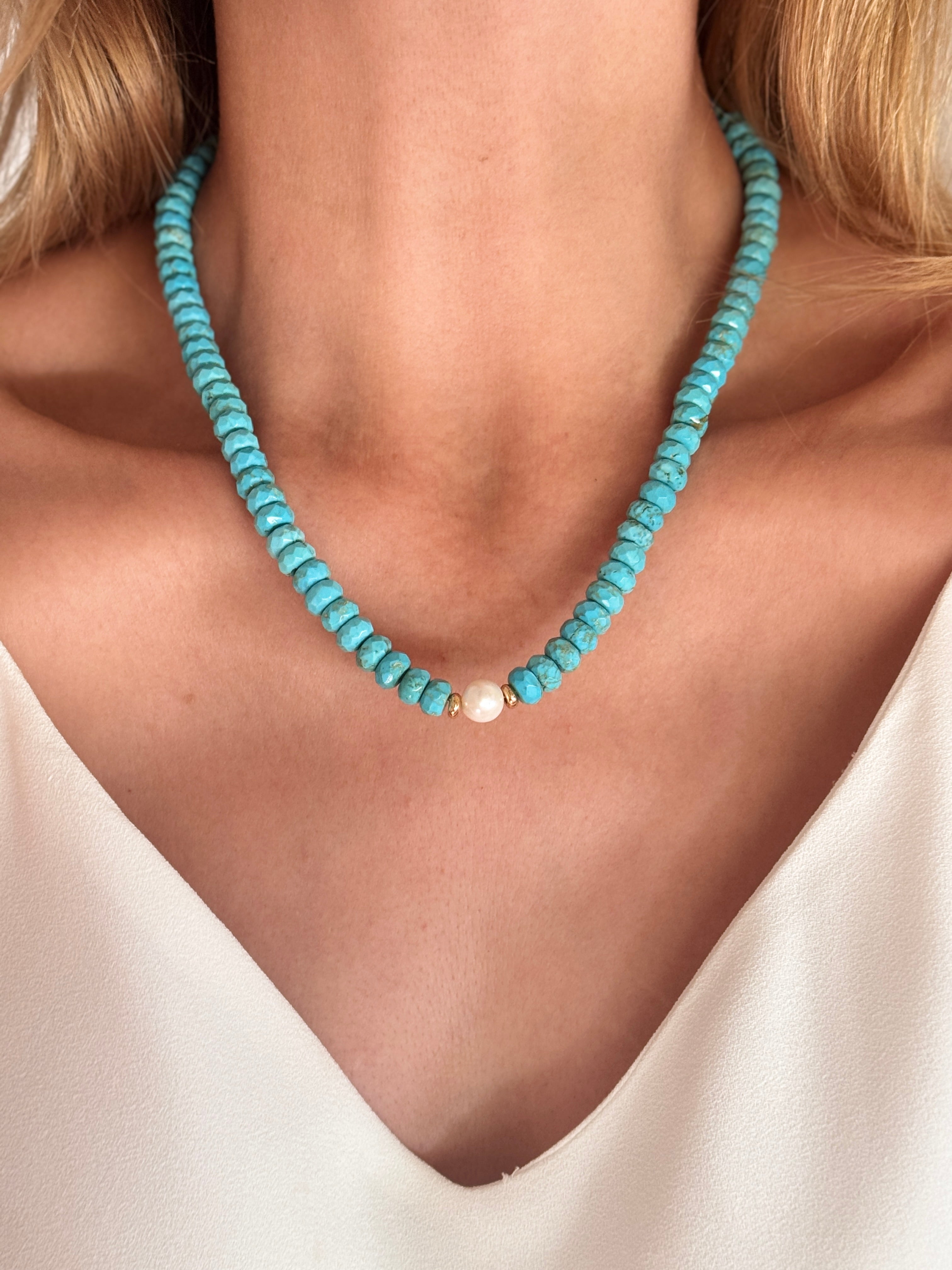 Blue Aurora Agate Choker Necklace