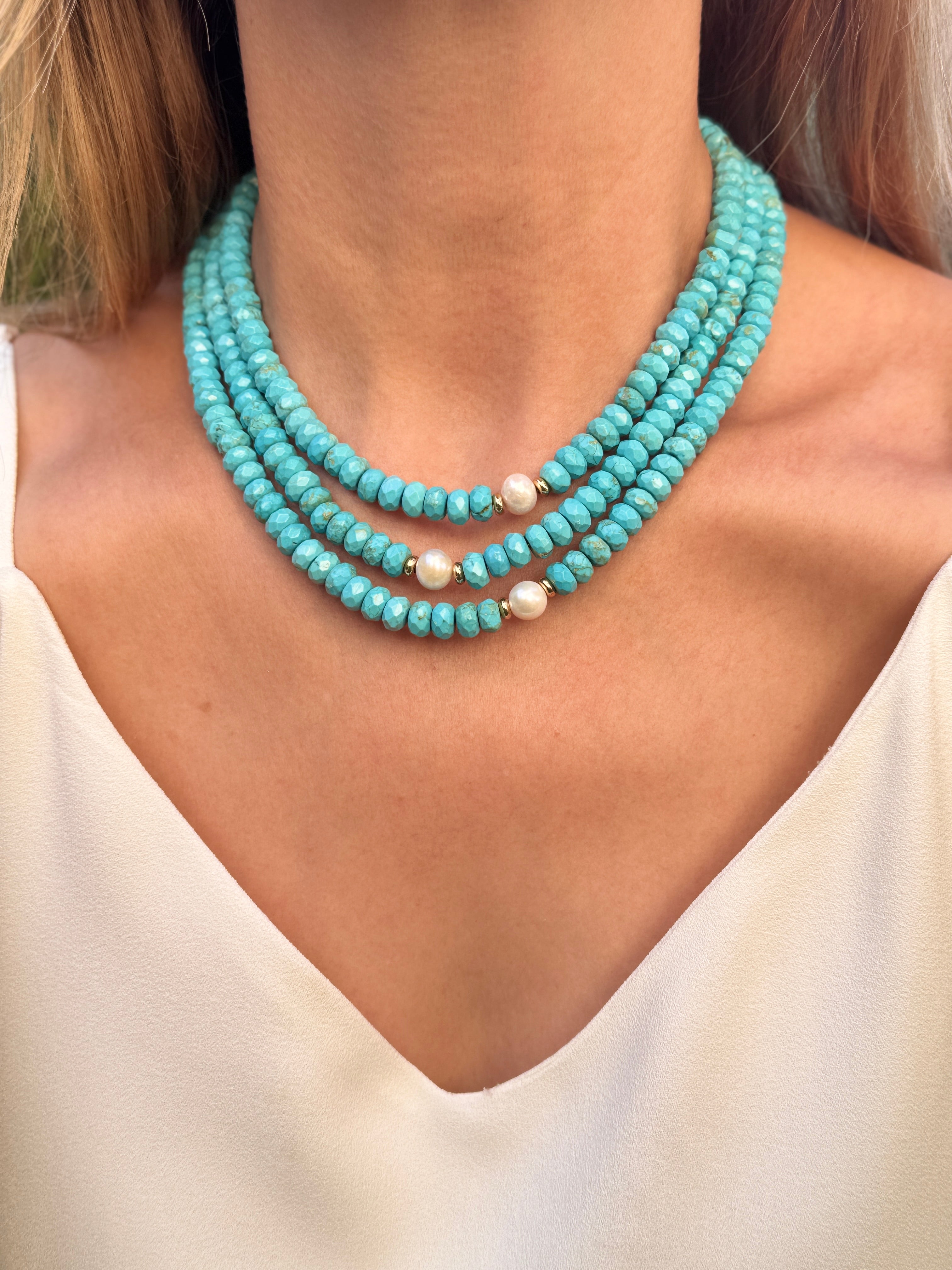 Blue Aurora Agate Choker Necklace