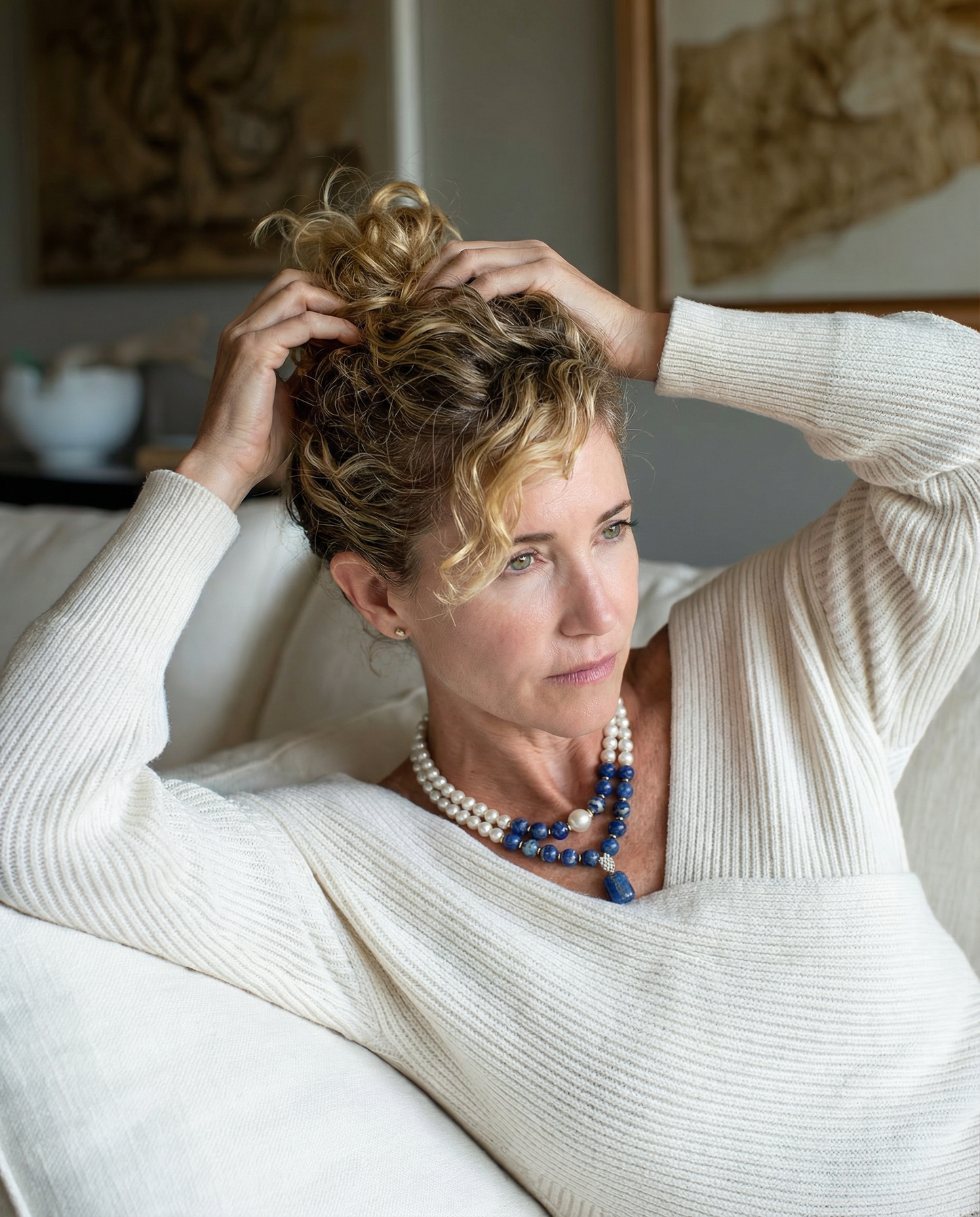 Best Seller Lapis Lazuli Pearl Necklace