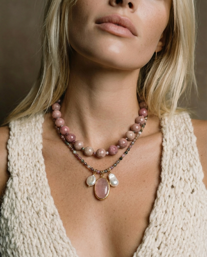 Charmy Rhodonite Necklace
