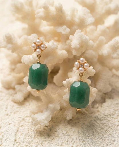 Fancy Aventurine Earrings