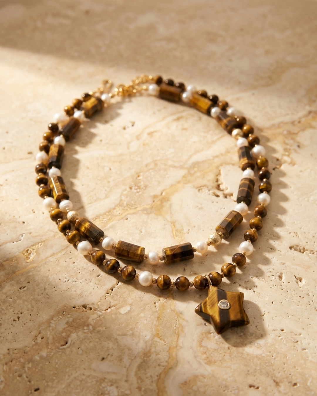 Star Tigers Eye Necklace
