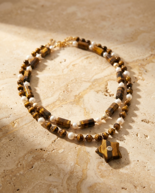Star Tigers Eye Necklace