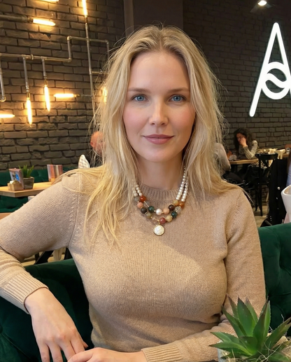 Moonlit Harmony Pearl Necklace